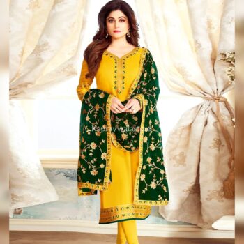 Mehndi Embroidered Dress Unstitched 3Pc