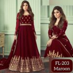Border Style Embroidered Maxi Unstitched 3Pc